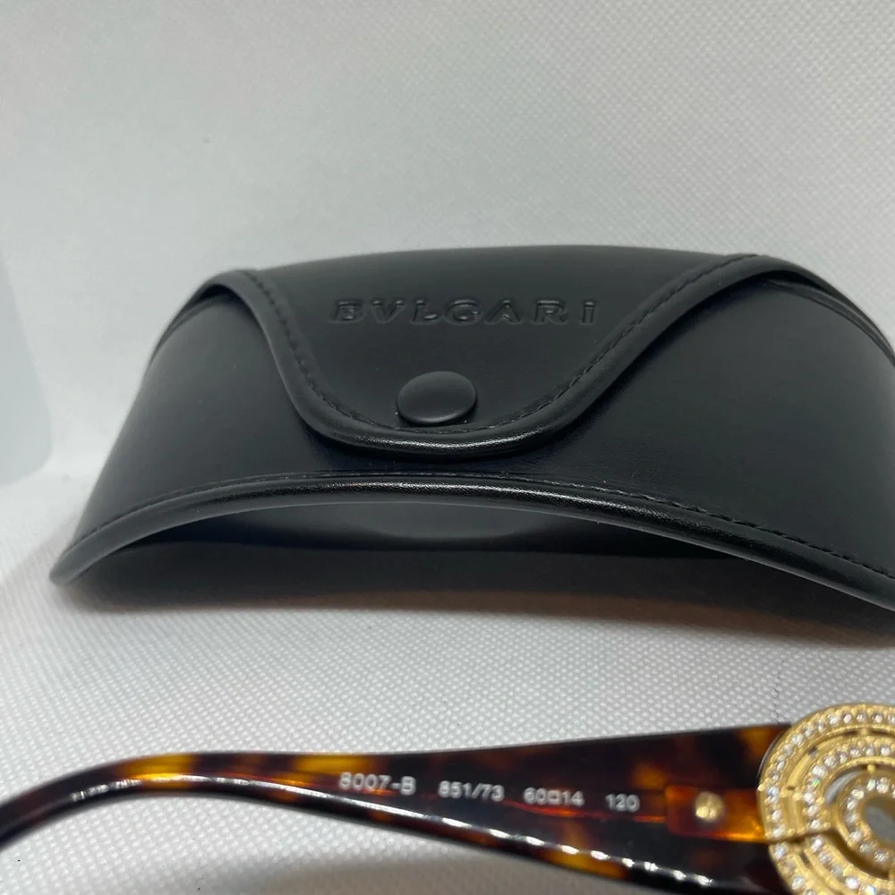 Bulgarian Women’s  Swarovski Crystal Sunglasses 8097-B 851/73 Made In Italy - Picture 5 of 16